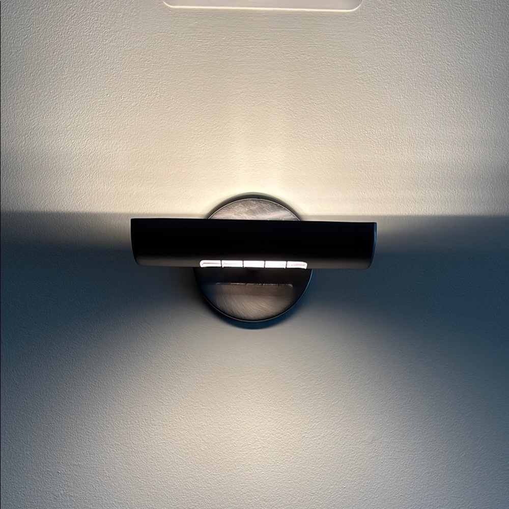 SOLD SOLD SOLD TWO Modern Silver Wall Sconces